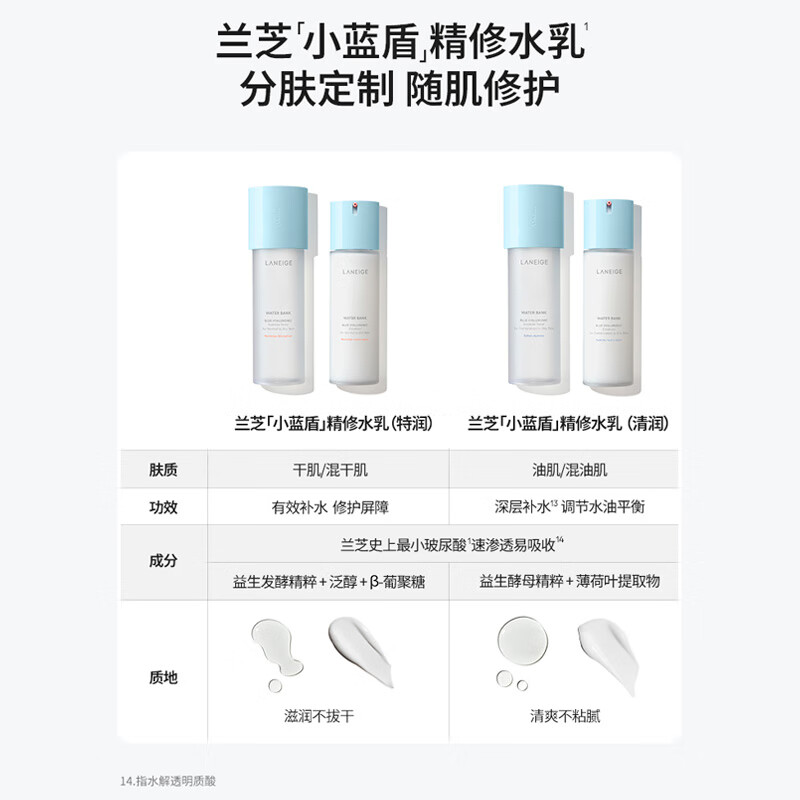 Laneige Water Emulsion New Water Cool Toner 160ml + Emulsion 120ml Hydrating and Moisturizing Valentine's Day Gift