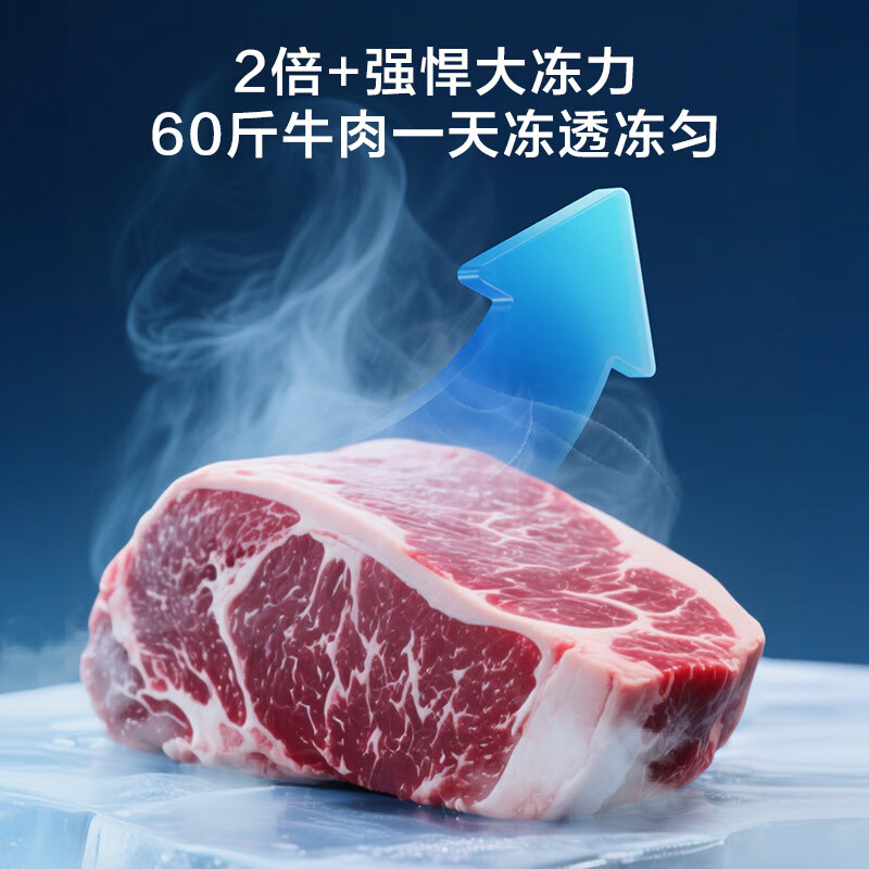 Haier 300L single temperature freezer small household small freezer refrigerated freezing conversion freezer small refrigerator air-cooled frost-free first-level energy efficiency BC/BD-300WGHECD