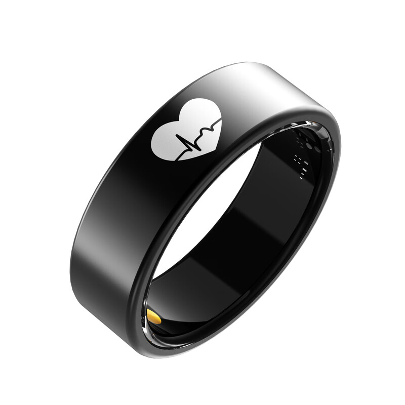Haben Cloud Ring Smart Ring NFC Smart Access Control Sleep Blood Sugar Blood Oxygen Heart Rate Blood Pressure Health Monitoring Bluetooth Smart Ring Sports Body Temperature Waterproof Xiaomi Samsung Huawei Fit ECG Monitoring/Blood Sugar Blood Oxygen Heart Rate Blood Oxygen Monitoring No. 12 Finger Circumference Approximately 66mm-72mm