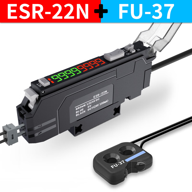 Yuechangsheng limited reflection fiber optic sensor amplifier probe FU-38 FU-11 FU-37 FU-38V photoelectric switch FU-37 supporting ESR-22N amplifier
