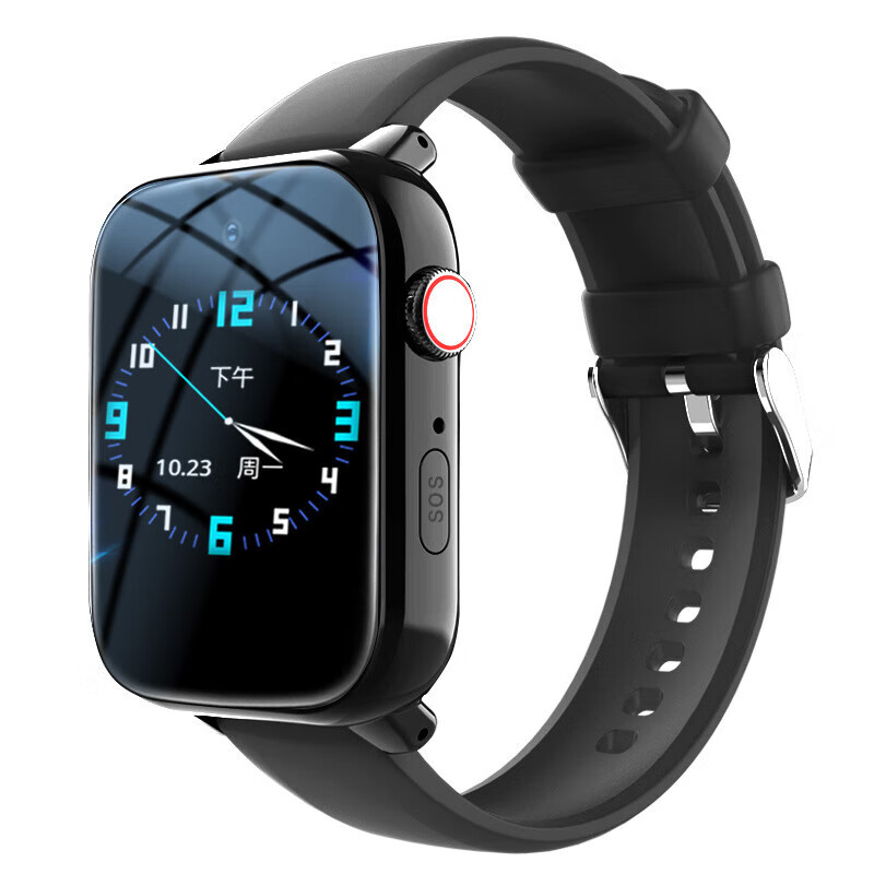 Xiaomi mobile phone universal card positioning fall heart rate blood pressure waterproof elderly care phone smart elderly watch classic black