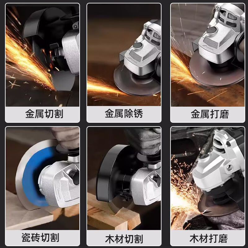 Shanghai People's Enterprise (Group) Co., Ltd. genuine angle grinder high-power all-copper cutting machine multi-functional hand grinder grinding and polishing machine pure copper motor high power 1500W + original set