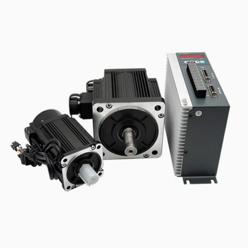 Yue Changsheng Times Chaoqun 60/80/110/130 flange servo motor set driver 400W750W1500 130 flange 1KW2500 turn 4NM vertical brake 24V
