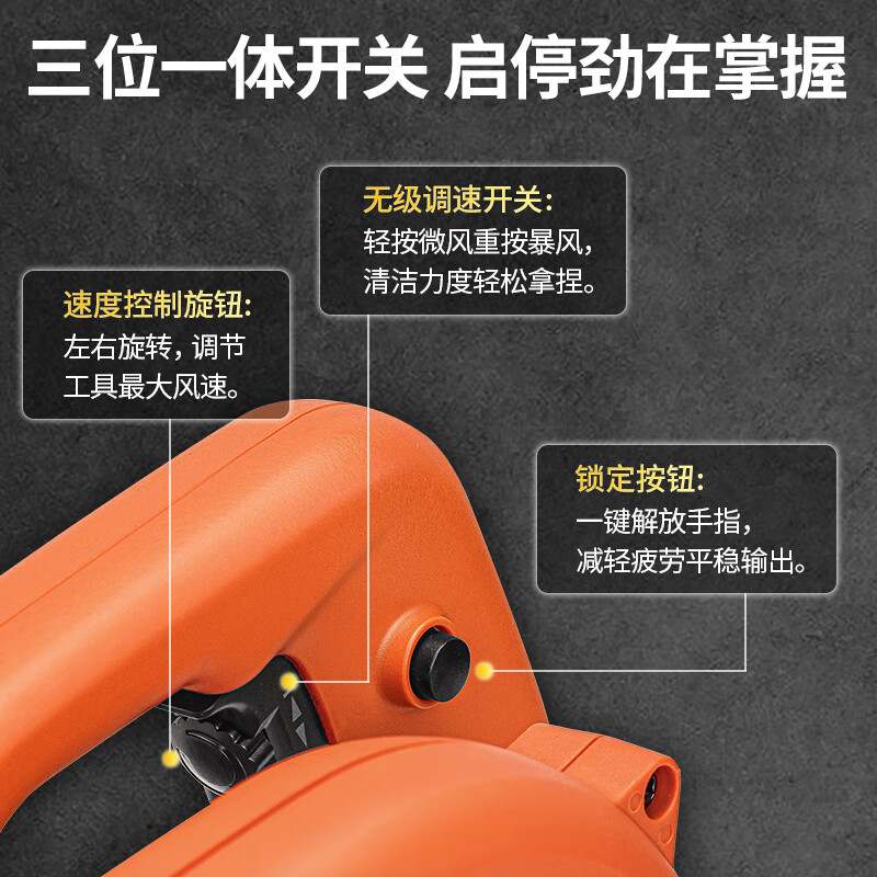 Dongcheng electric hair dryer blowing and sucking dust machine industrial dust collector electric hair dryer 600W blowing and sucking dual-purpose