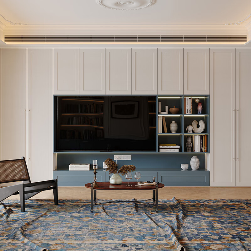 Oppein whole house custom wardrobe American style cloakroom overall cabinet furniture custom-made Philoli single flat custom price