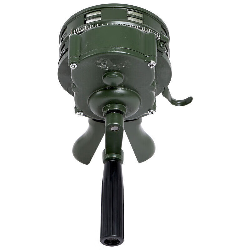 Jingcong hand-cranked alarm, emergency, disaster prevention, air defense evacuation drill, manual alarm, military green