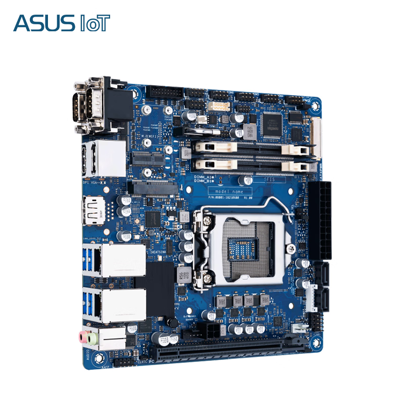 ASUSUITRAHOT industrial computer ASUS industrial computer EBS-I10 industrial computer 2U mini host embedded small visual inspection server host can replace Advantech industrial computer EBS-I10/I3-9100TM 8G memory/256GSSD