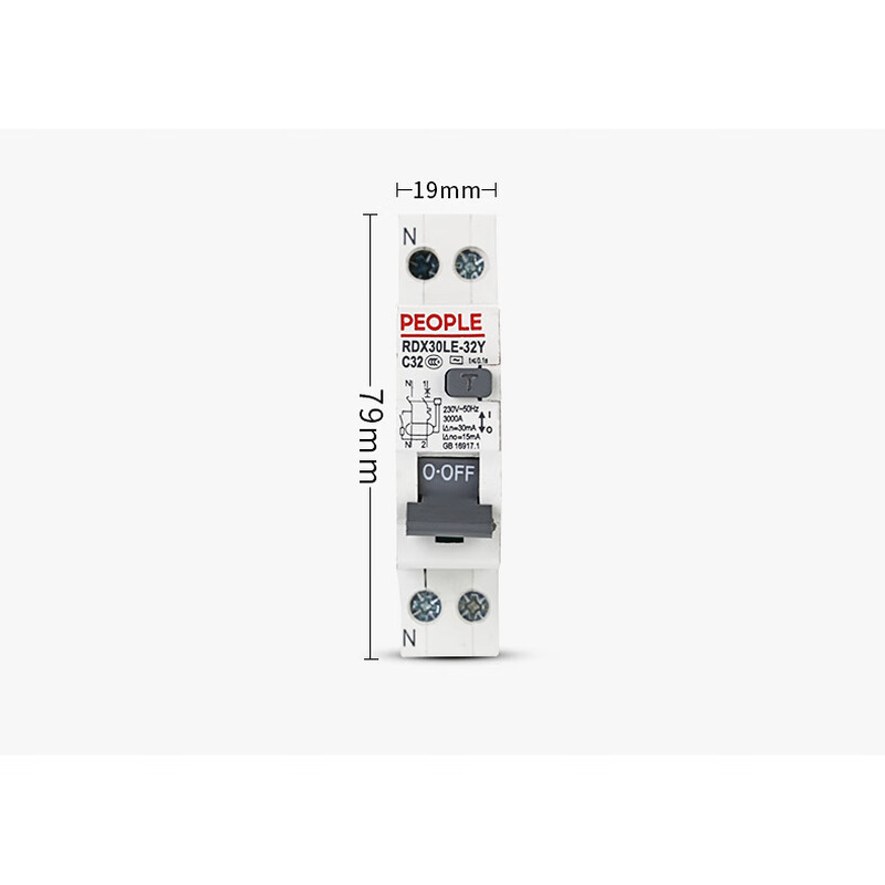 Leakage protector 32A household 220V people's electrical residual current circuit breaker 1P16A 16A 1P+N