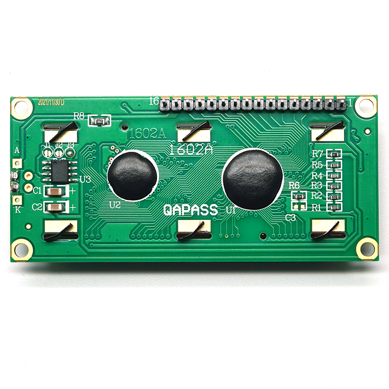 Throwing stones character LCD liquid crystal display module 1602 2004 display screen with backlight LCD screen LCD1602, 3.3V yellow-green screen
