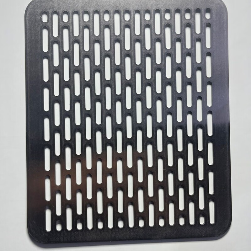 Barbecue net round large size 304 round stainless steel punched barbecue net thickened grate barbecue integrated charcoal fire food 39cm diameter one-piece barbecue net