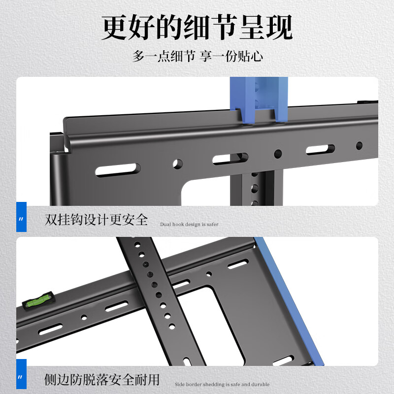 Jinying TV Mount 40-80 Inch Fixed Wall Mount TV Bracket Xiaomi Hisense Skyworth Sony LeTV Konka TCL Haier Huawei Smart Screen LCD Wall Mount