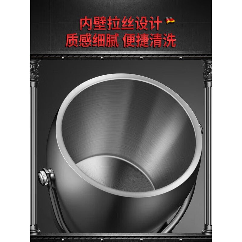 Epden Germany imported quality double-layer stainless steel ice bucket commercial bar ktv champagne beer bucket ice storage bucket sanded / round ice bucket