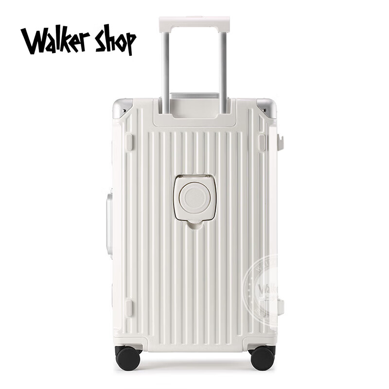 Walker Shop luggage 37-open large-capacity aluminum frame trolley case women's thickened multi-functional suitcase 30 inches 32 business cases men's silver 32 inches