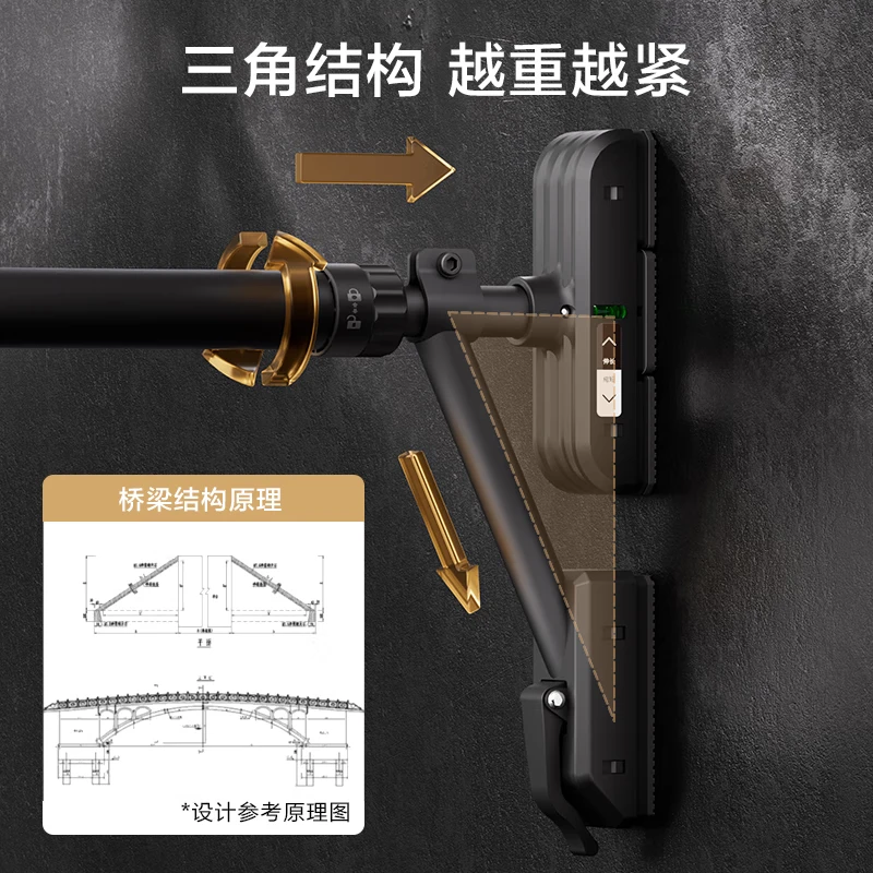 Made in Tokyo, horizontal bar indoor home pull-up device without punching single pole adult fitness equipment door hanging bar medium and long