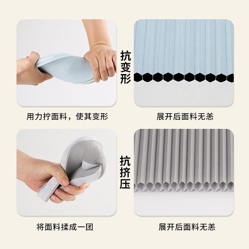 Renjuyi honeycomb folding partition sliding door small apartment aluminum alloy self-installed bathroom bedroom bathroom balcony simple sliding door aluminum alloy brown frame + white honeycomb curtain free stainless steel door lock