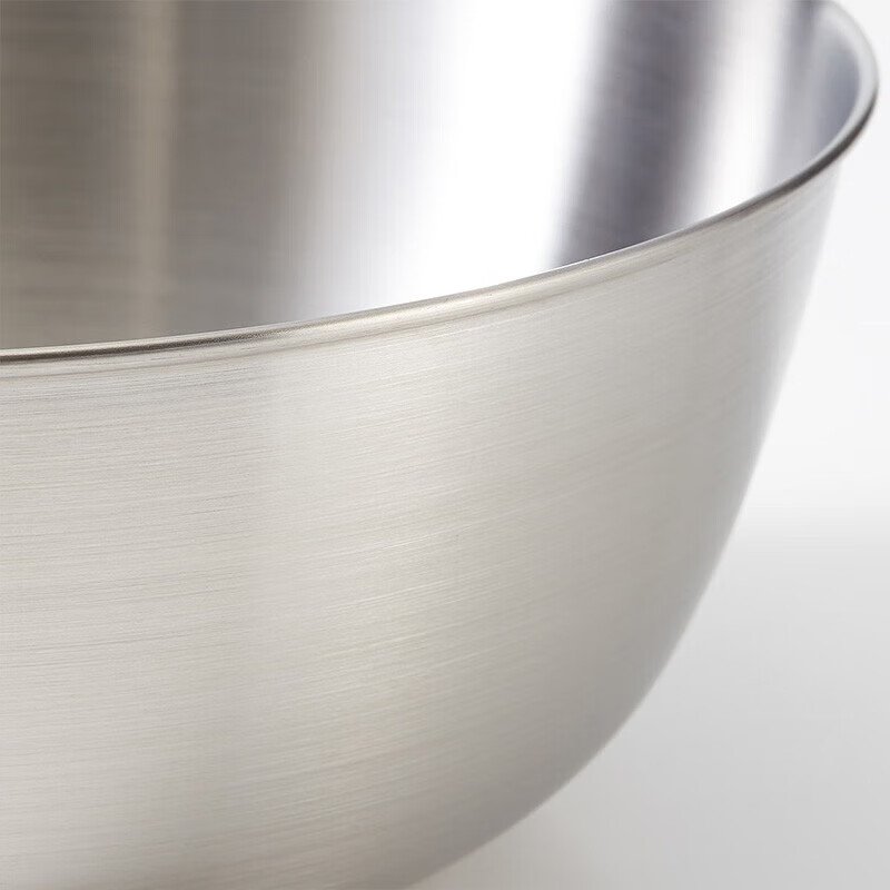 MUJI stainless steel basin tableware household kneading basin vegetable washing basin and basin cooking basin silver S diameter 16*height 6.5cm 4S