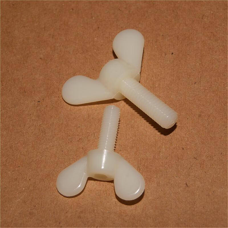 Junkiss plastic butterfly screws environmentally friendly insulating plastic hand-tight claw screws butterfly nylon bolts M3M4M5M6 M6*15 (10 pcs)