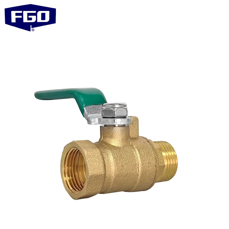 FGO two-piece inner and outer wire ball valve brass heavy duty Q11F-16T DN20 6 points 3/4 (1 piece/piece)