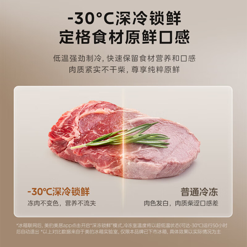 Midea M60 series 515-liter cross-door refrigerator four-door double-door dual-system flat-screen fully embedded pst+ first-class energy efficiency cold frost-free household large refrigerator MR-541WUSPZE dual-system pst+ 541WUSPZE Habeida