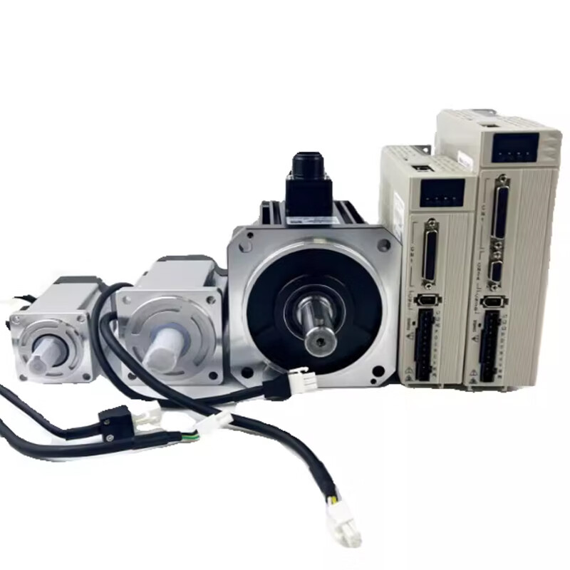 Yue Changsheng 60/80/110/130 AC servo motor set 400W750W bus ECAT/communication 485 driver 130 servo 1.3KW8.4Nm1500 turn set 5V pulse signal horizontal use