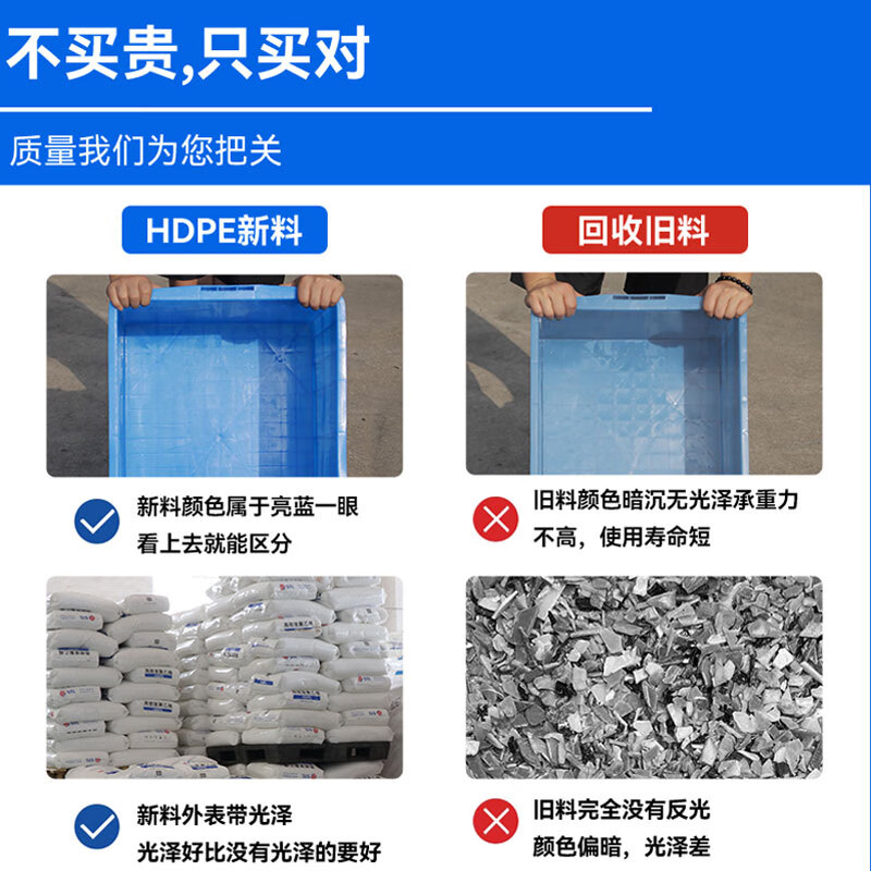 Plastic turnover box rectangular plastic box storage box with lid turtle fish tank large plastic basket organizing plastic box 450-230 boxes 51*35*24cm