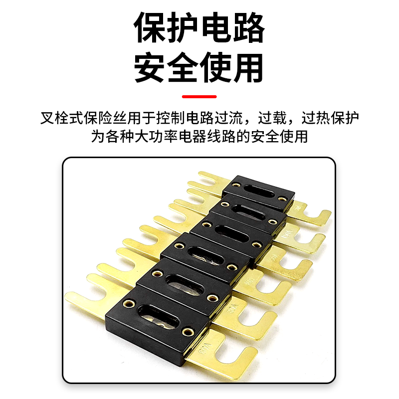 Baye forklift forkbolt car fuse 60A 2-piece pack BY-CS60A