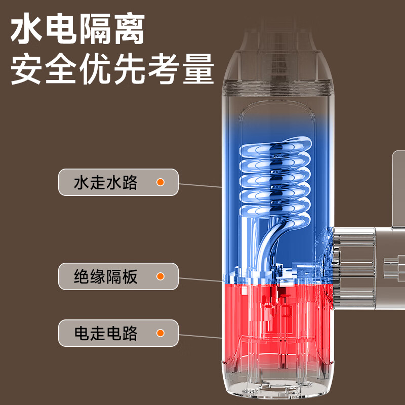 MeiLing electric hot water faucet, instant hot water heater under the kitchen, fast heating kitchen treasure, household hot water treasure, instant hot water faucet MF-D349 white model