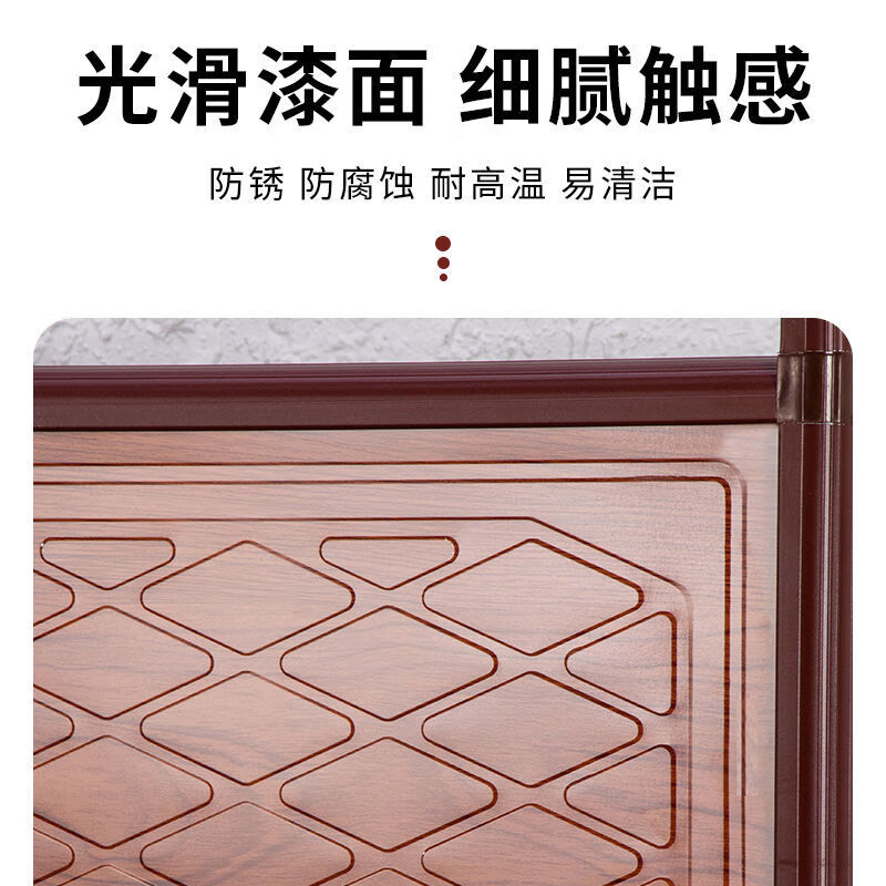 An Junsheng mahogany grain cupboard home kitchen cabinet simple storage cabinet storage cabinet storage cabinet multi-functional economical mahogany grain three-layer 64*39*108