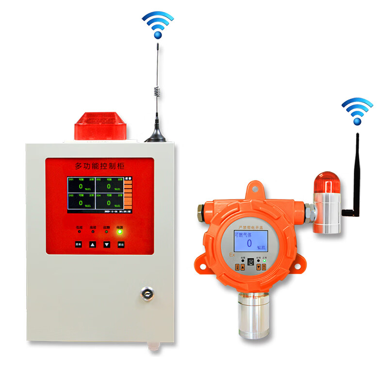 Xiaomi Buyi Wireless Transmission Industrial Combustible Gas Detection Alarm Gas Station Hydrogen Sulfide Ammonia Oxygen Concentration Alarm Single Wireless Combustible Probe with Display Sound and Light