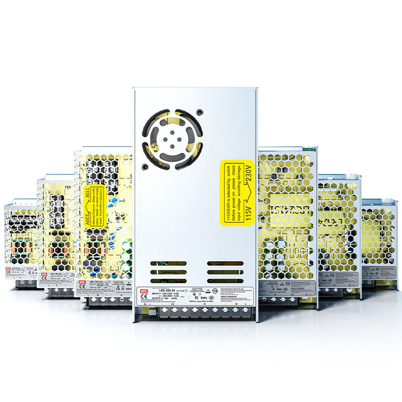 Mwel Mingwei 3C certified LRS switching power supply box 220 to 12V24V48 volt adjustable DC adapter transformer LRS755V15A 3C certified model SF Express