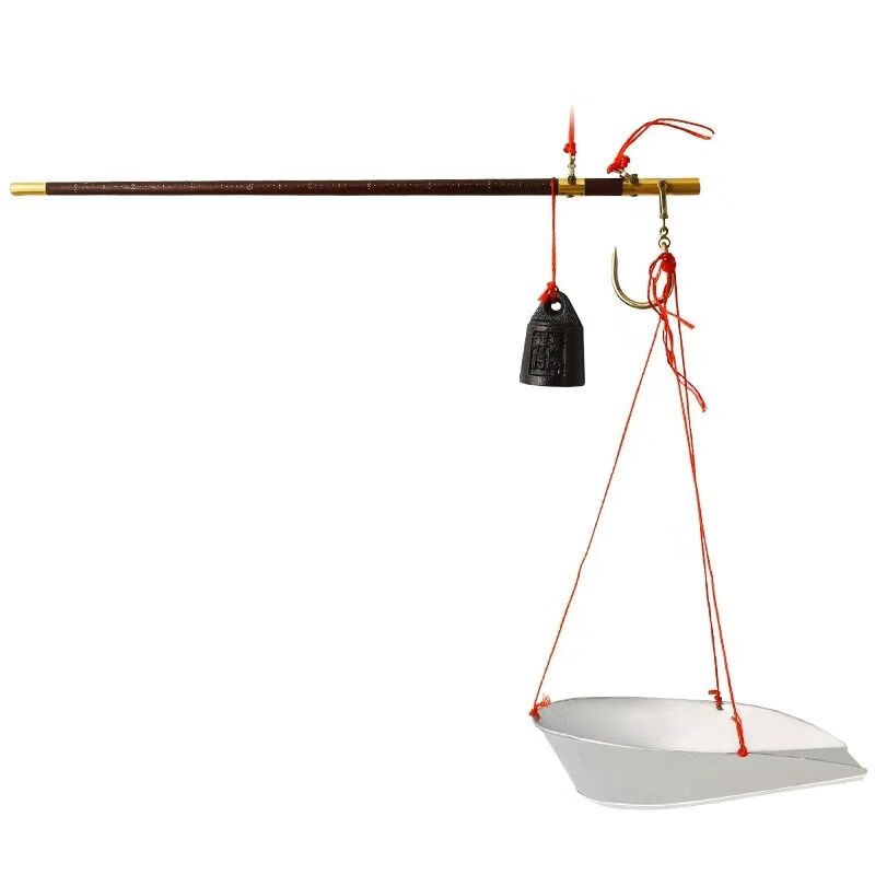 Raft core scale old-fashioned scale old-fashioned pan scale wooden steelyard handmade old-fashioned household pan scale with plate old-fashioned disc hand 20 catties high-quality long head dustpan plate + weight