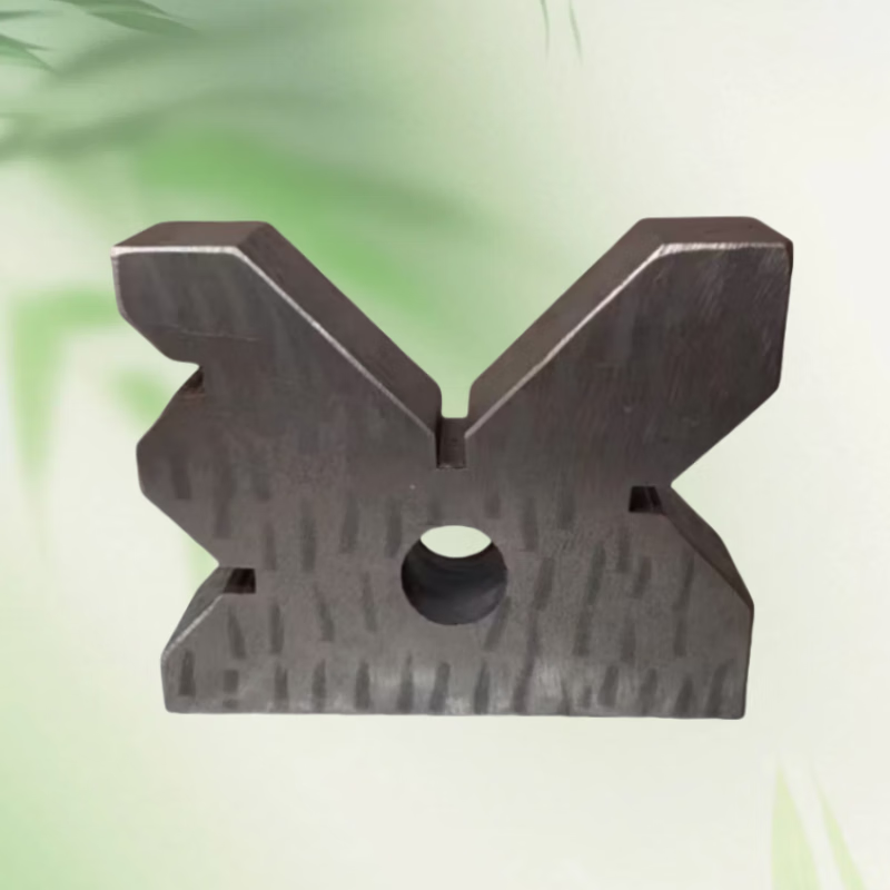 FHJQB cast iron v-shaped iron block large single-port iron milling machine v-shaped frame technical school teaching shaft type marking v-shaped iron solid single port 300*200*100 pair