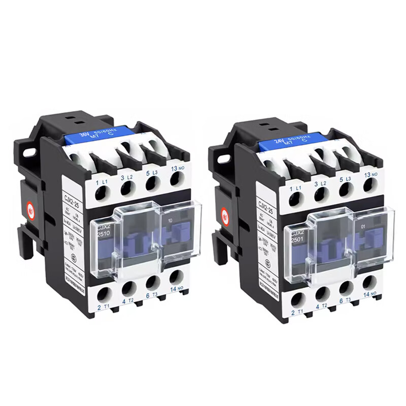 Bellmei AC contactor 220V relay CJX2-2501 contactor 380V three-phase 40A single-phase CJX2-2501 coil 24VAC