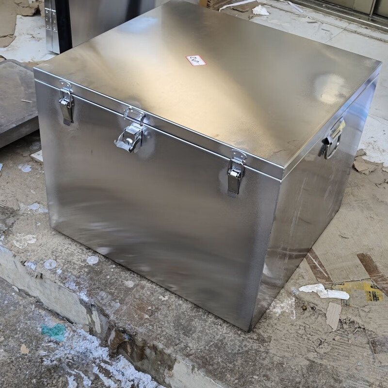 Qinkai Stainless Steel Toolbox Large Waterproof Fully Welded Home Appliance Repair Multifunctional Mobile Toolbox with Wheels Specially Customized Customized Sizes Contact Customer Service