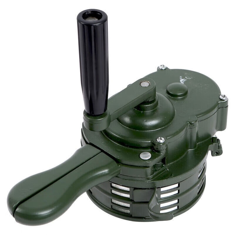Jingcong hand-cranked alarm, emergency, disaster prevention, air defense evacuation drill, manual alarm, military green