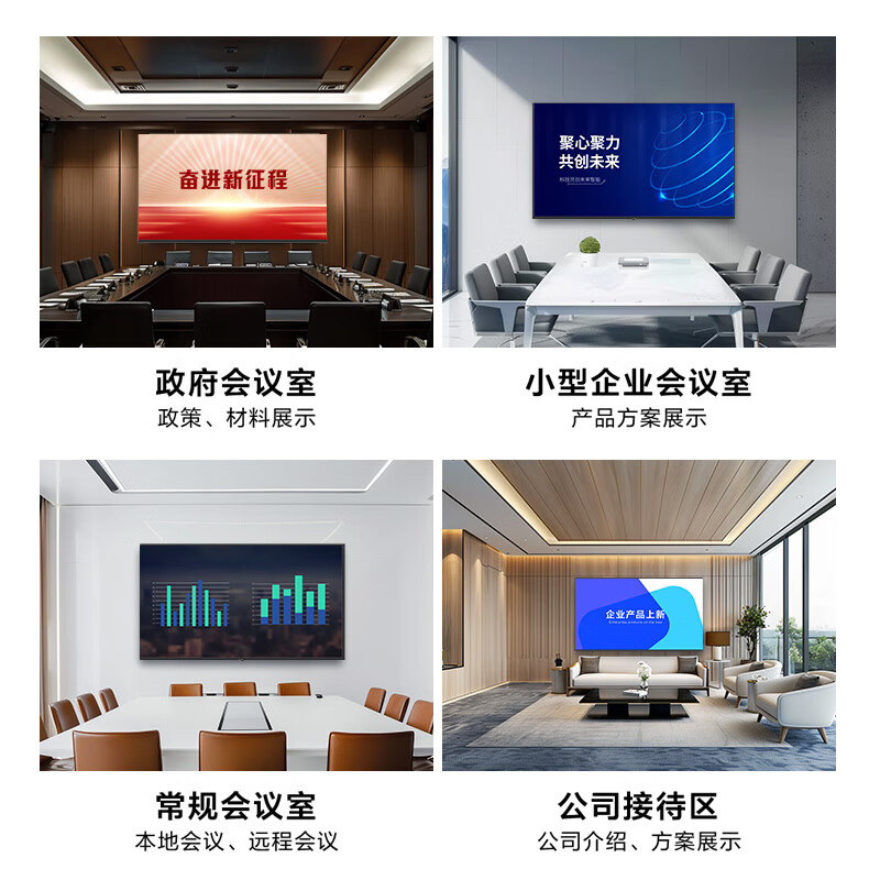Haier 65-inch conference TV tablet all-in-one 4K TV wireless projection conference room teaching commercial large screen H65M20A + mobile stand + screen projection device non-touch