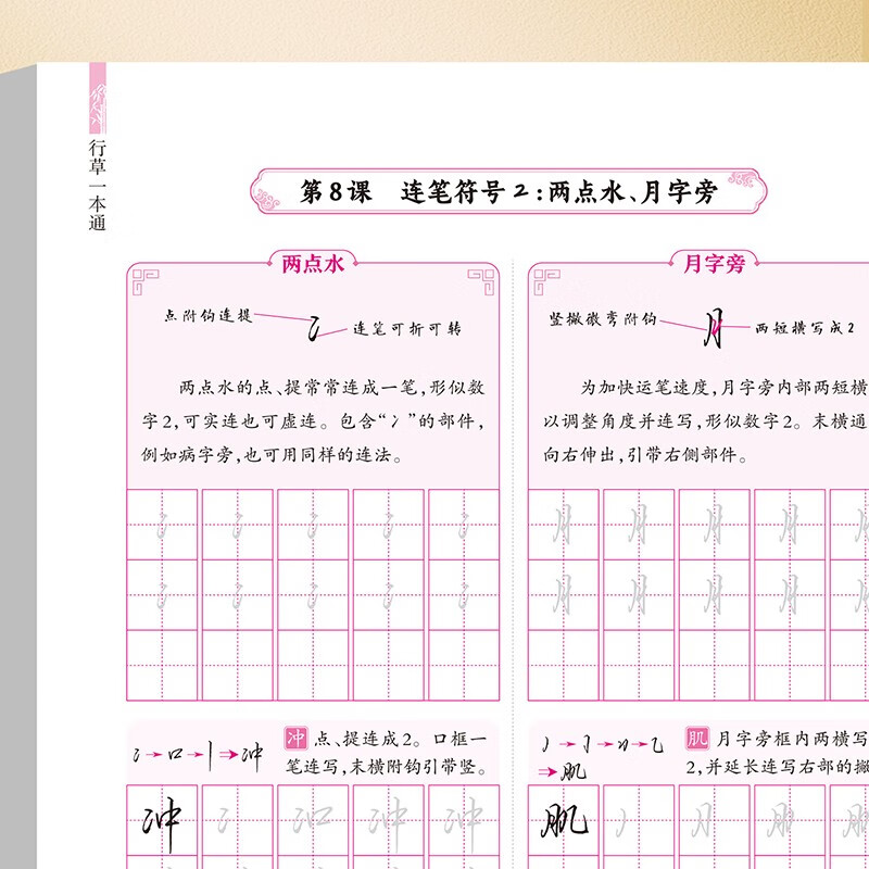 Huaxia Ten Thousand Volumes of Cursive Calligraphy Practice Copybook for Adults Special Calligraphy and Cursive Copying Practice Copybook Fountain Pen Hard Pen Calligraphy Writing Copybook Practice Calligraphy Pen Control Training Quick Cursive Script Practice 5 Books a Day