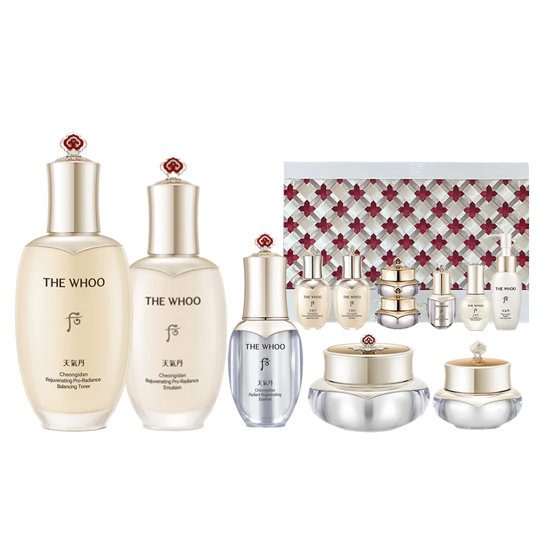 Post-Whoo Weather Dan Tightening Nourishing Queen Set 12-piece Gift Box 518ml Repair Imported Girls Birthday Gift