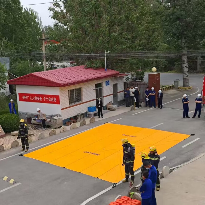 Haiante New Energy Vehicle Fire Control Blanket High Silicone Fire Extinguishing Blanket 6X8 Meter High Temperature Resistant Fire Fighting Vehicle Fire Parking Lot Prevention Control Explosion-proof Fire Extinguishing 6*8 Meters 1100