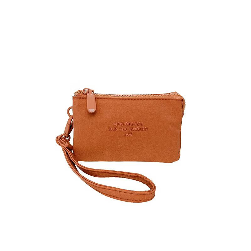 GOYN's new textured coin purse, portable mini clutch, card holder, practical hand storage key bag, headphone ID bag, black