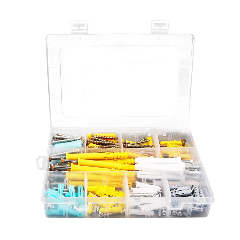 Chuke household self-tapping screw set, extended expansion screw set, nail expansion pipe bolt, 200 pieces mixed