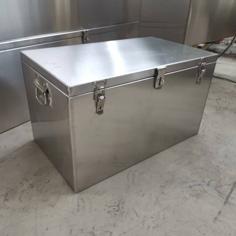 Qinkai Stainless Steel Toolbox Large Waterproof Fully Welded Home Appliance Repair Multifunctional Mobile Toolbox with Wheels Specially Customized Customized Sizes Contact Customer Service