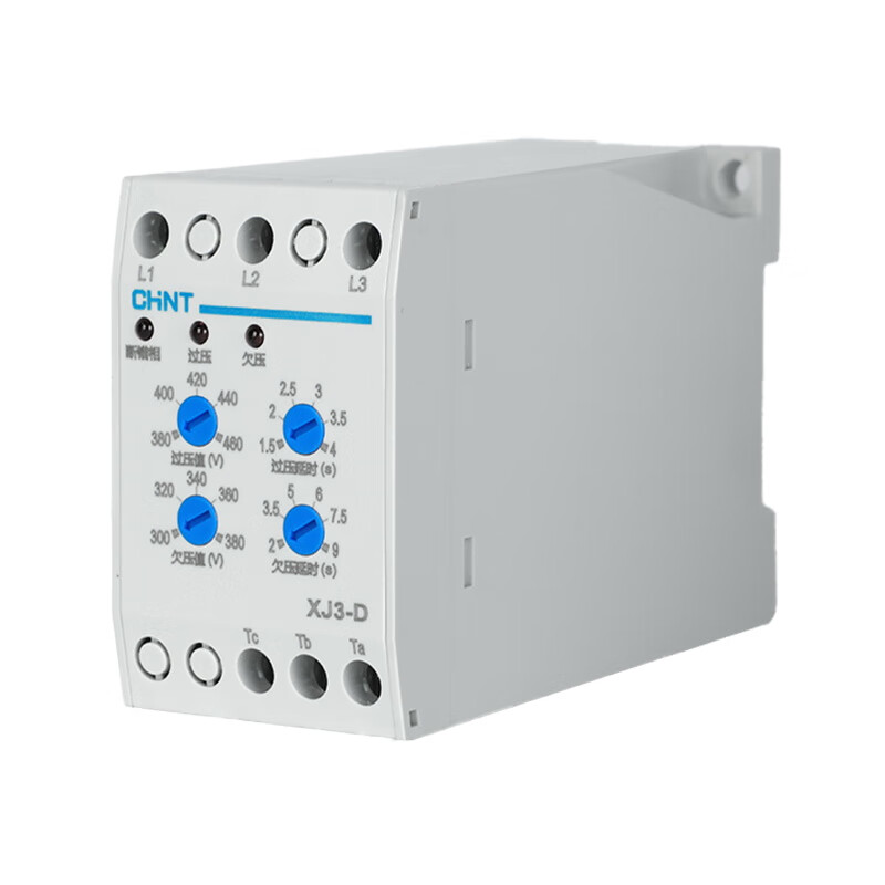 Yuechangsheng Chint XJ3-D phase sequence protector phase failure phase loss protector phase sequence relay protects three phases 380V XJ3-GAC380V