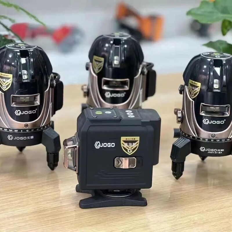 Jiugu level meter new 2/5/12 line super bright green light level meter infrared laser floor stick high precision Jiugu 2 lines (two batteries and one charge)