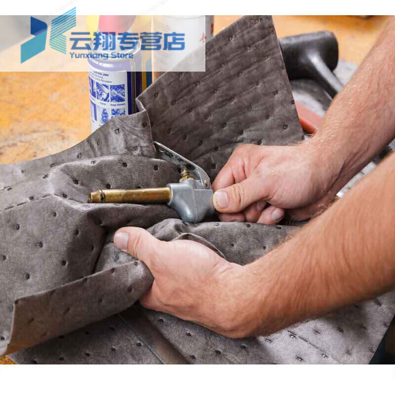 Oil absorbent cotton industry, general chemical absorbent cotton, strong acid and alkali liquid absorbent cotton, hazardous chemical corrosiveness 400*500*2mm 100 sheets/box