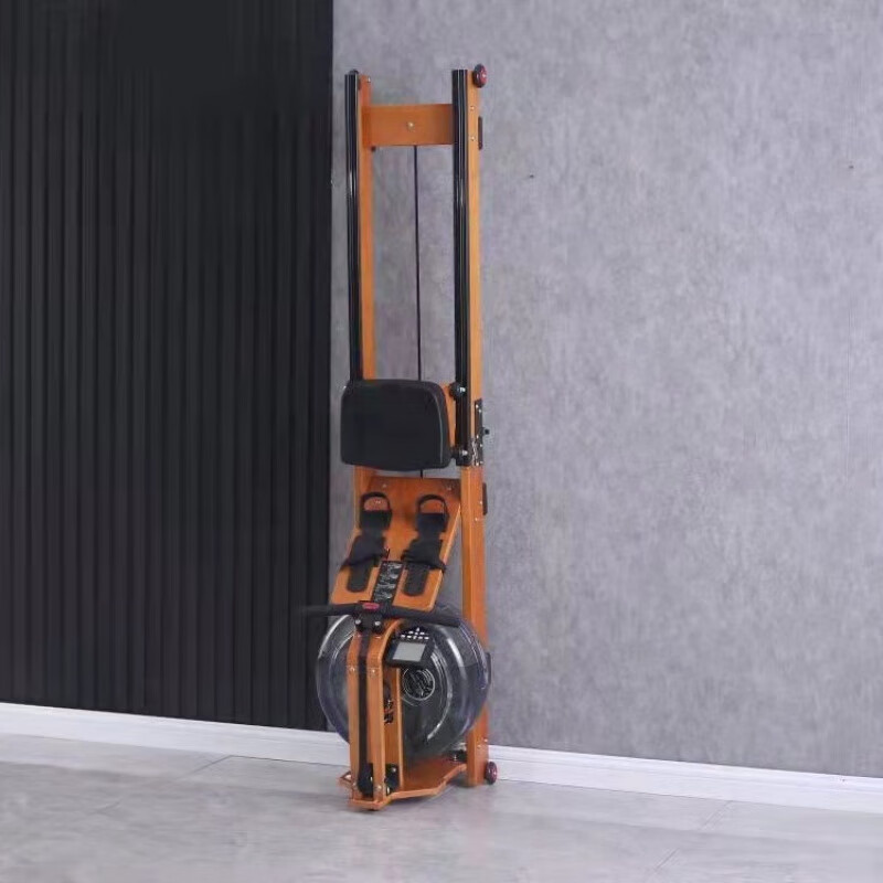 TY gym home rowing fitness equipment folding wooden rowing machine water resistance rowing machine commercial silent model solid wood color 2150*550*560MM
