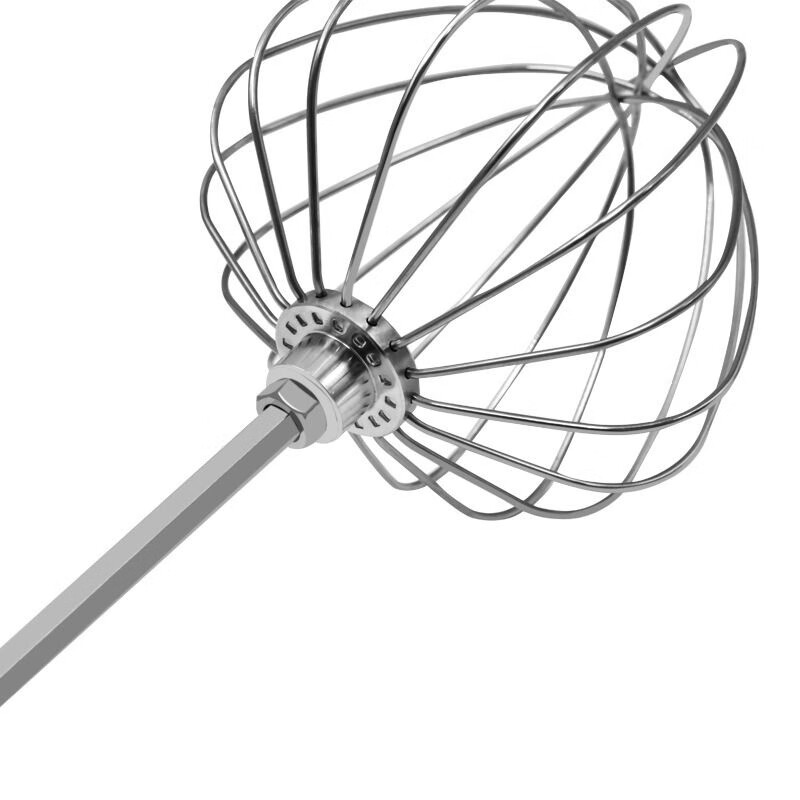 Meikejie's new extended and thickened 304 stainless steel mixing rod commercial meat filling peanut sesame paste batter electric drill 30 cm lantern round rod blade head electric drill