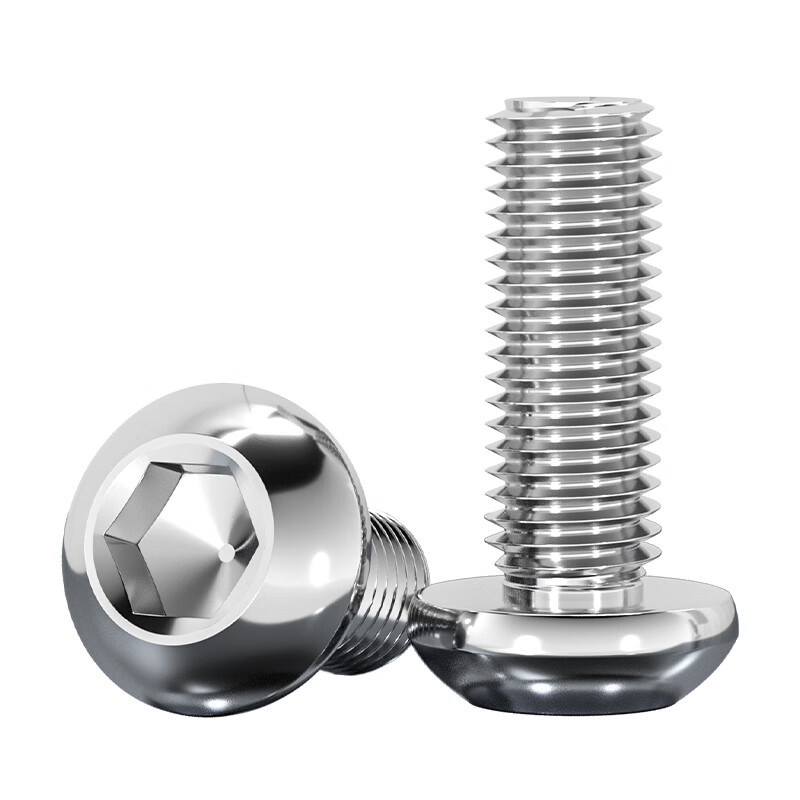 Tianzhuo Hardware 316 stainless steel round head pan head hexagonal screw half round cup screw mushroom bolt 3M4M5M6M8M10M12 M8*14-5 pcs