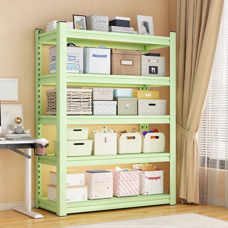 Silao household shelves multi-layer storage racks living room balcony thickened storage storage rack basement warehouse storage rack fruit green three layers - height 80cm length 40 width 30cm