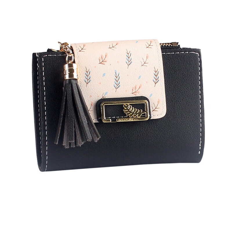 Good and cute ladies wallet 2024 new coin purse wallet female simple ins cute Japanese girl heart versatile small and large wheat ear series short wallet-beige